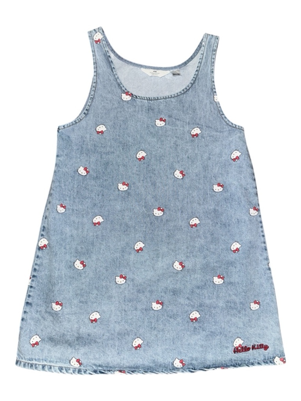 H&M x Sanrio Hello Kitty Denim A-Line Dress Size 9-10